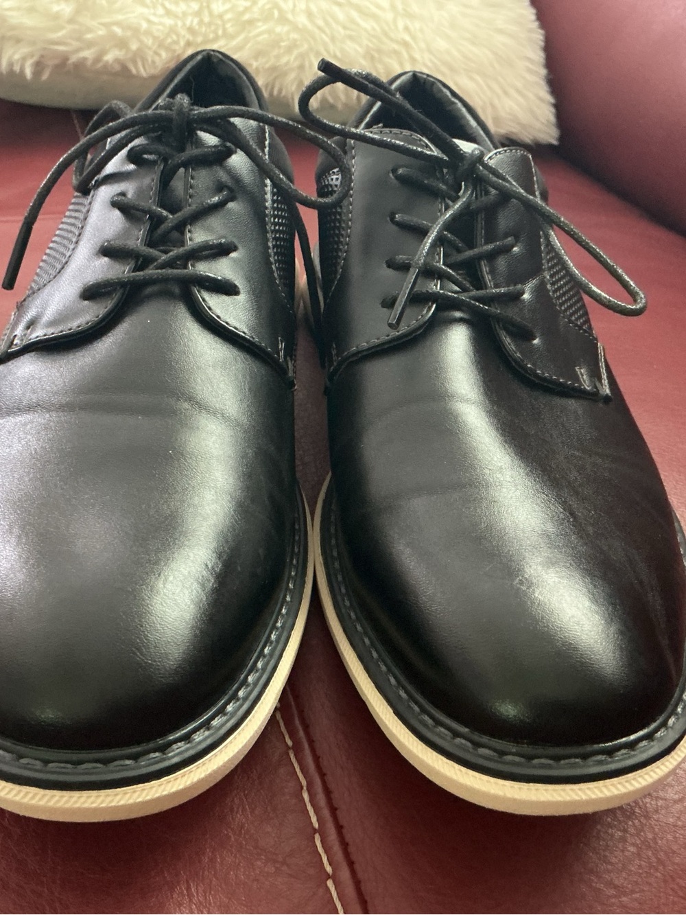 Men's Black Lace-Up Dress Shoes by Nunn Bush Size 8M
